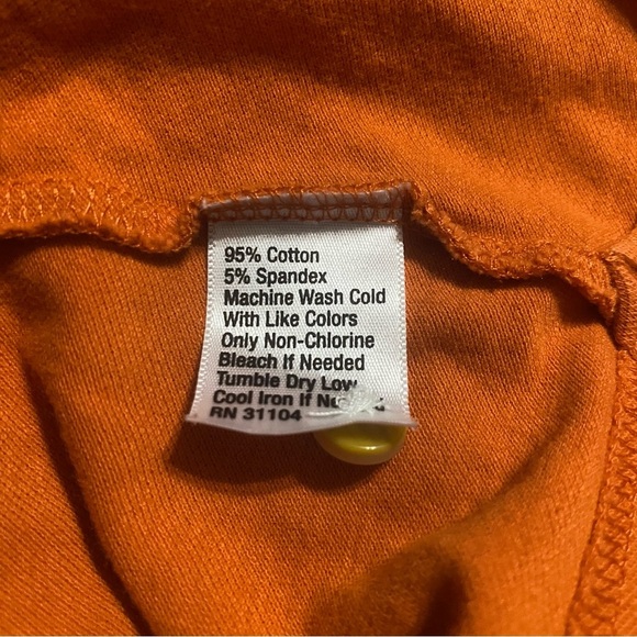 Crown & Ivy Orange Cotton Stretch Short Sleeve Polo Shirt - Picture 4 of 4